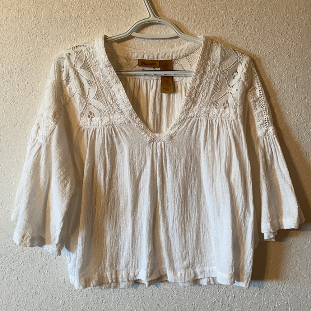White Wrangler Blouse